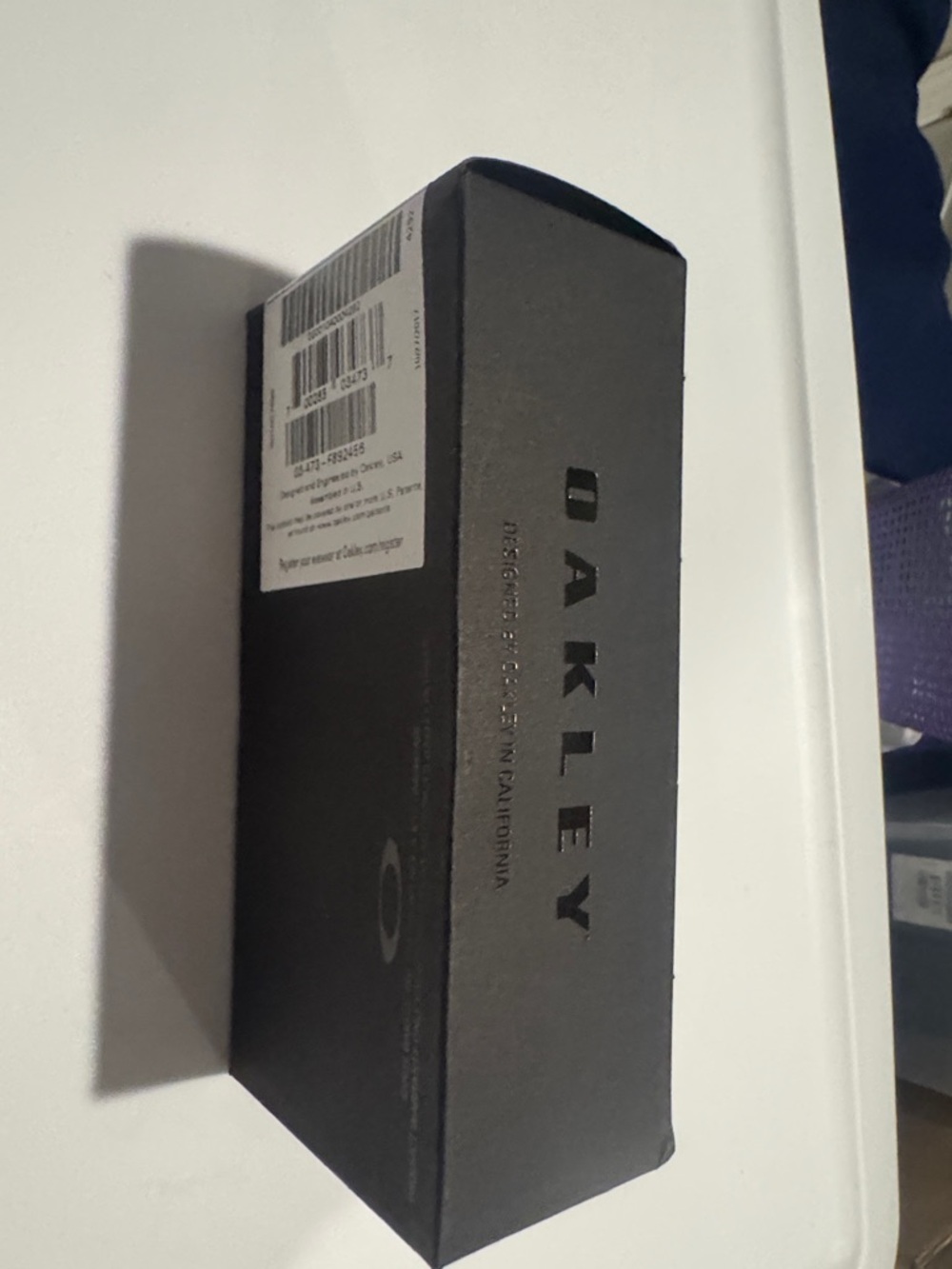 Oakley Matte Black Sunglasses Box with Embossed Logo